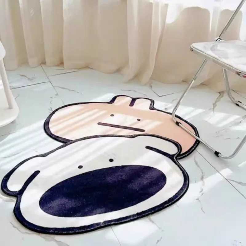 VIKAMA Cartoon Dog Carpet Bedroom Bedside DirtResistant Foot Living Room Sofa Coffee Table AntiSlip Mat Home Decoration C913 H260226