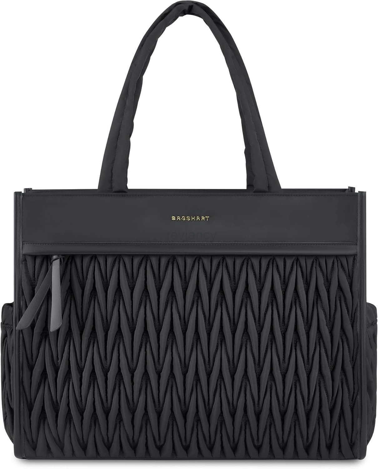 Tote Bag for Women Large Shoulder HandBags with Zipper Black Purses and Top Handles for Travel WorkW250913