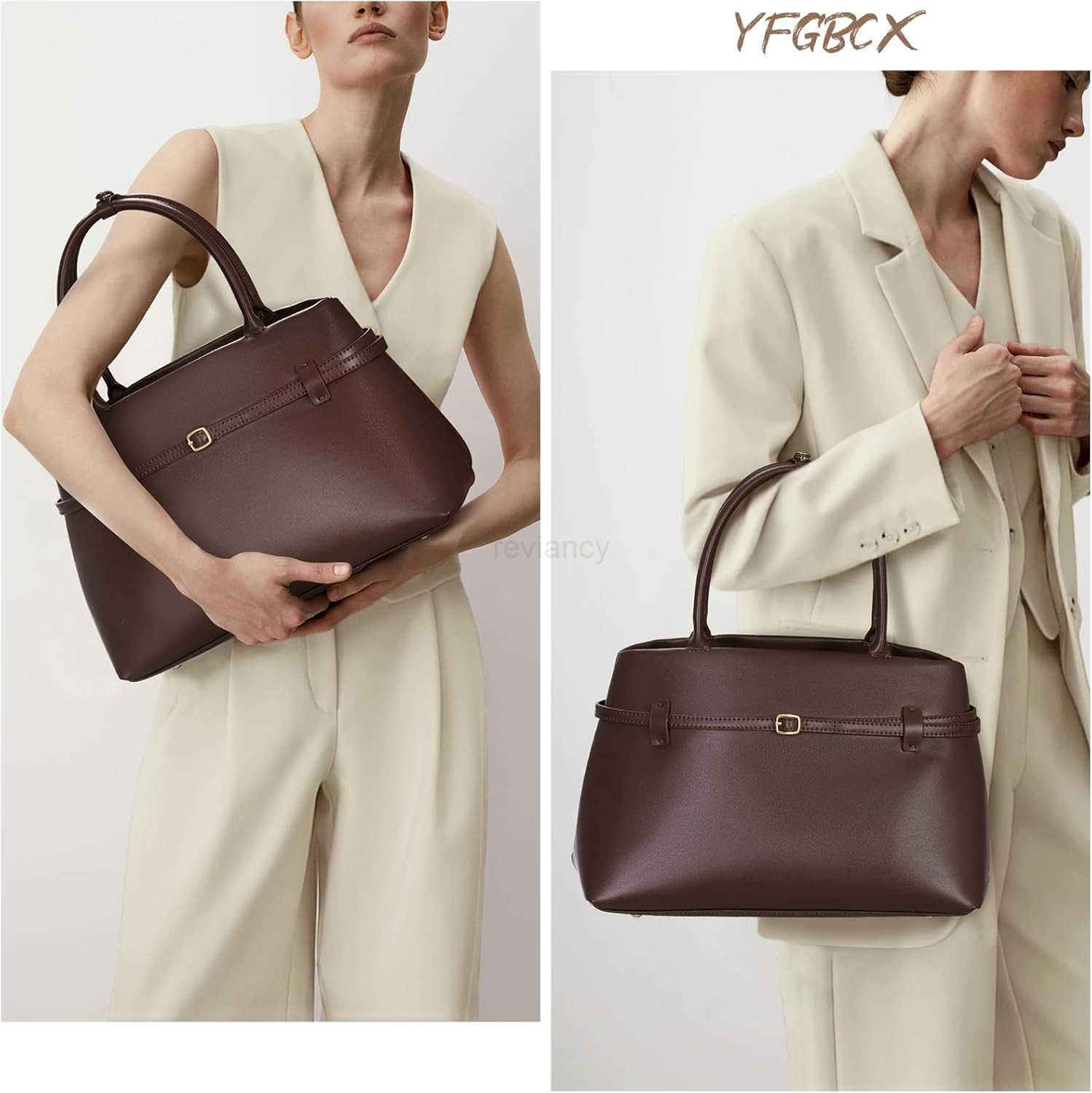 Tote Bag for Women Vegan Leather Work Bag Top Handle Bag Trendy Hobo Handbag College Tote Bag PurseW250913