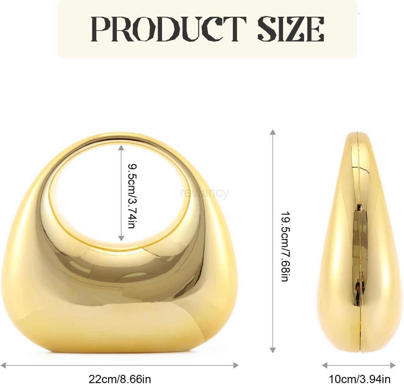 Womens Moon Shape Unique Handbag Acrylic Tophandle Purse Crossbody Evening HandbagW250913