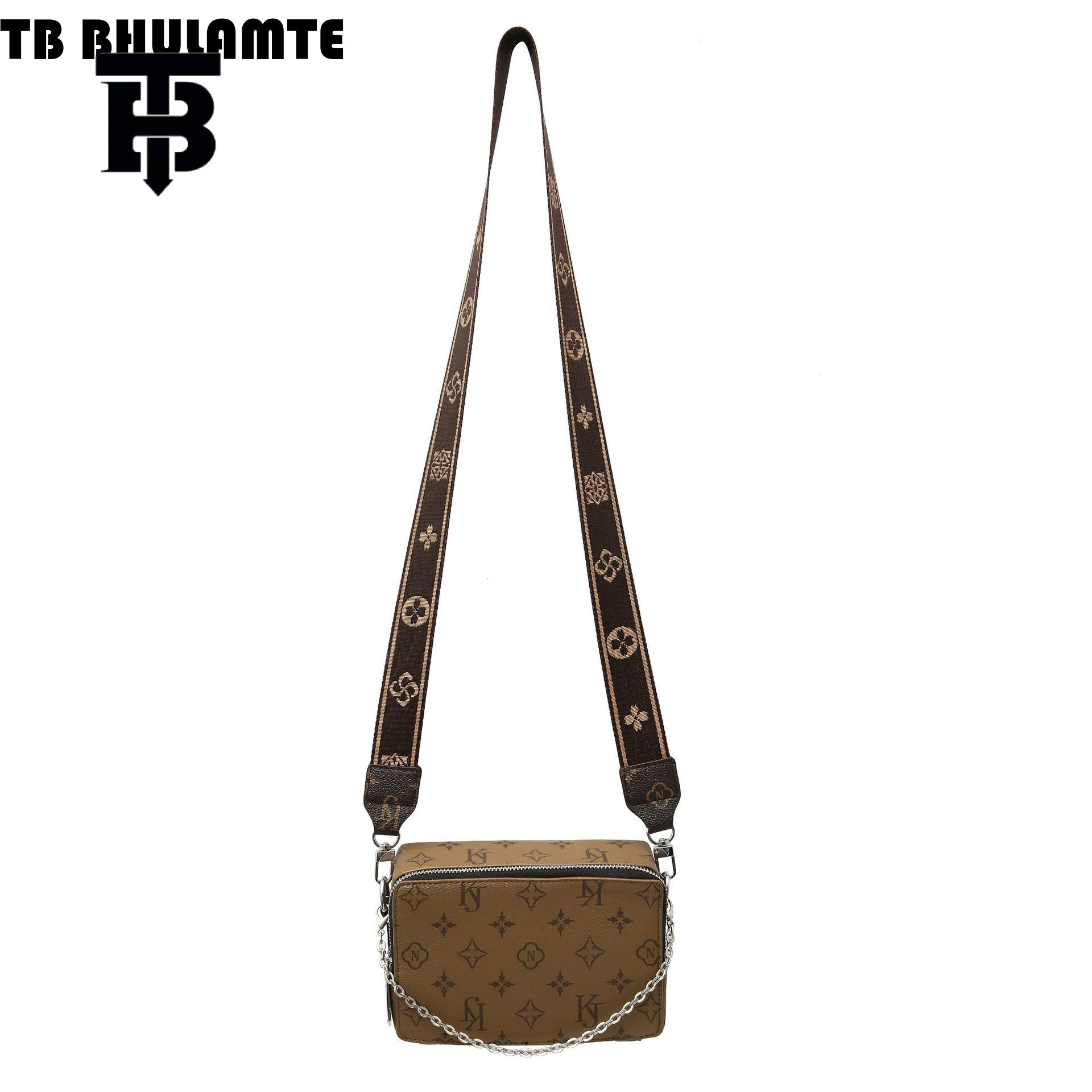 TB BHULAMTE Designer Bag Men's Crossbody Luxury Bag Bag High-end New Leather Luxury Bag Vintage Shoulder Bag Ins Trend Brand Bag Women Chain Smal
