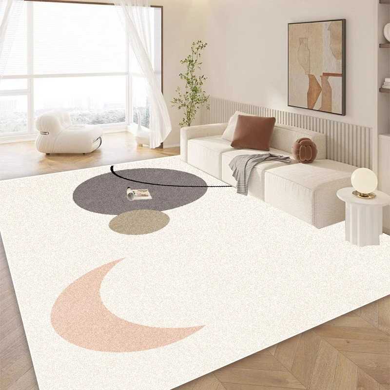 Modern Simple Style Living Room Decoration Line Carpet Fluffy Soft Rugs for Bedroom Abstract Design Home Floor Mat C250913