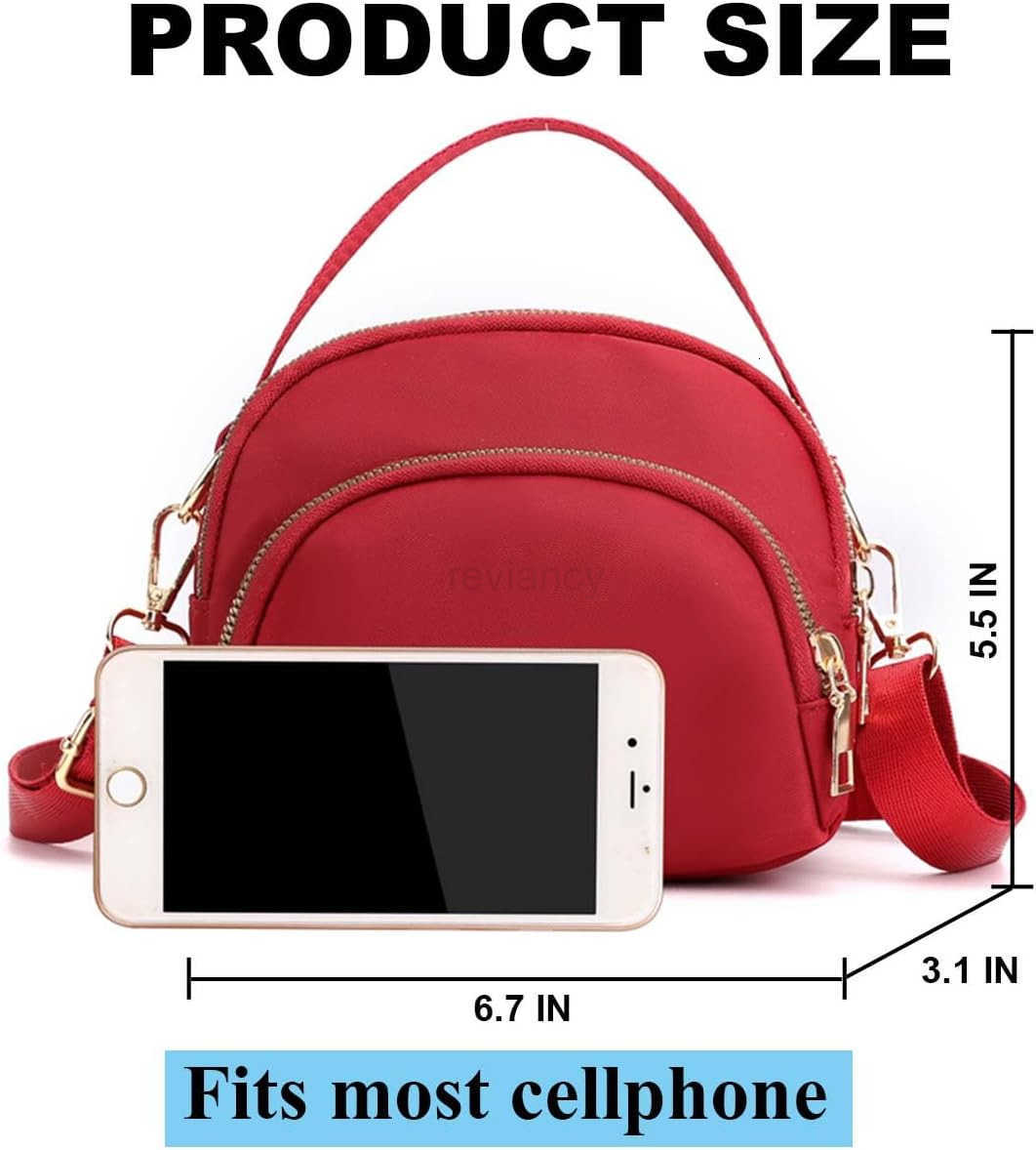 Small Crossbody Purse for Women Nylon Crossbody Wallet Phone Bag Shoulder Strap Wallet Pouch Mini Cell Phone PurseW250913