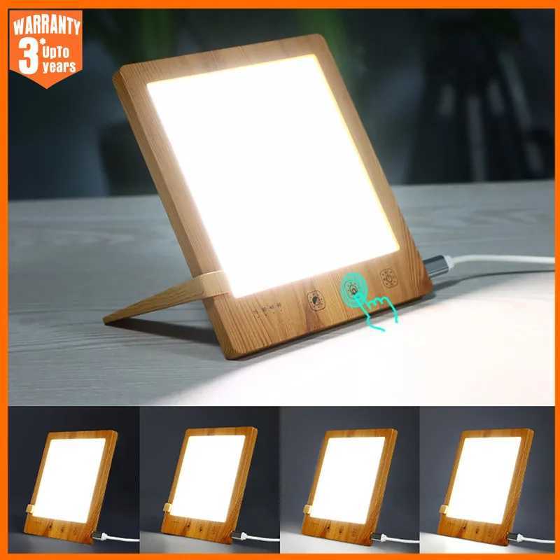 Sad Lamp Stepless Dimming Phototherapy Bionic Solar Light Touch Therapy Light Lamp Depression Antifatigue Lamp Timed Night Ligh C250913