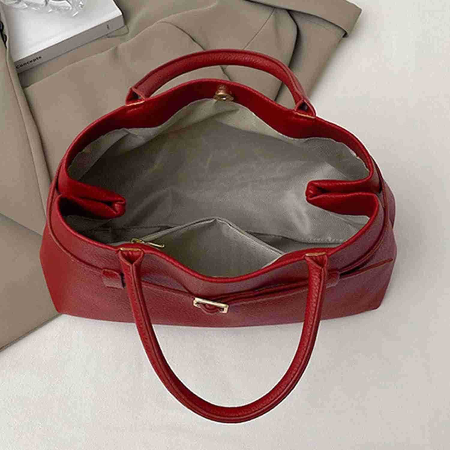 Fashion Handbags for Women Trendy Tote Bags Handbag with TopHandle Black Large Capacity Work Travel BagsW250913