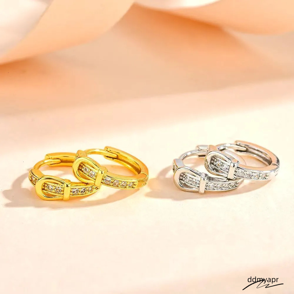 Lock For Women Gold Color Stainless Steel Hoop Earrings Trend 2025 Waterproof Piercing Female Party Ear Jewelry Aretes250711 ddmyapr