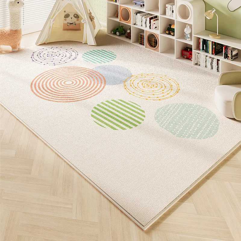 VIKAMA Cartoon Imitation Cashmere Carpet Childrens Floor Mat Living Room NonSlip Reading Area Carpet Baby Bedroom Crawling Mat C250913