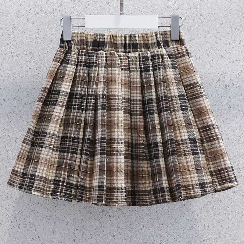Skirt Set Pleated JK Uniform Clothes for Girls 10 To 12 Years Autumn Winter Suit Girl Clothing Korean Two Piece Childrens 2025 C250913