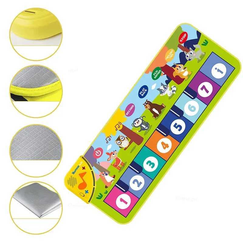 80x30cm Piano Dance Mat Kids Floor Keyboard Musical Carpet Instrument Toy Gift for Toddlers Girls Boys C250913