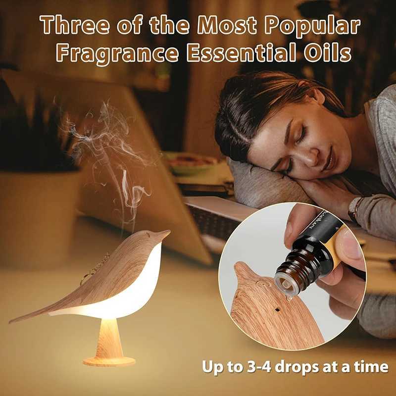 Modern Night Light Touch Control Bedroom Table Reading Lamp Home Tool Cute Small Bird Shape Protect Sleeping Creative Atmosphere C251122