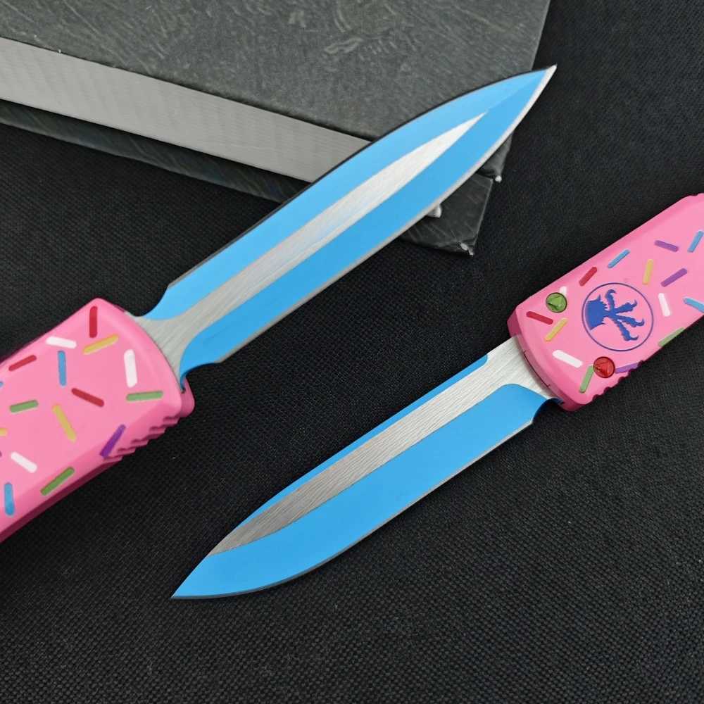 UT85 Donut EDC MultiTool Knife D2 Blade T6 Aluminum handle Outdoor Camping Hiking selfdefense portable tactical hunting knives S250913