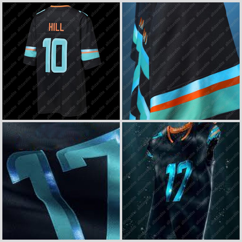 Custom 2025 Rivalries Jersey Hill Tua Tagovailoa Embroidered Jaylen Waddle Dan Marino Achane Breathable Any Name Any Number