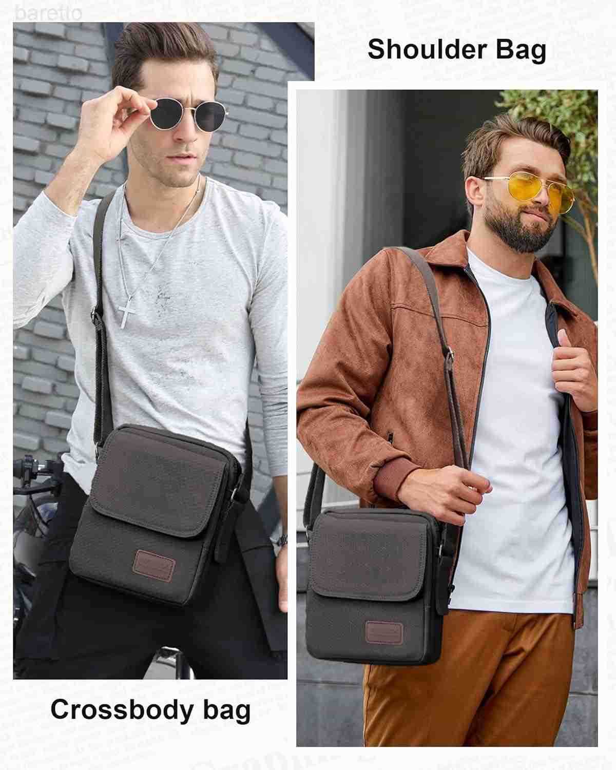 Crossbody Bag for MenCanvas Messenger Shoulder Bags Crossbody Satchel Bag Mens Side Bags Over the Shoulder Purse Z2509013