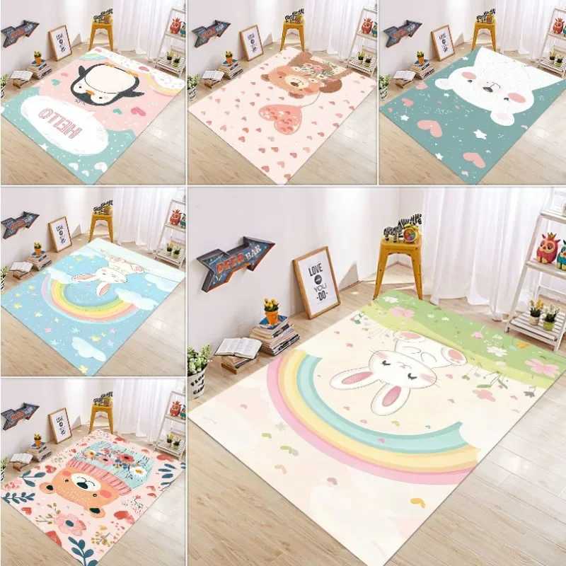 Childrens Cartoon Rug Gothc Bohemian Area Living Room Sofa Bedroom Rustic Decor Black Rug Retro Carpet Retro Home Decoration C250913
