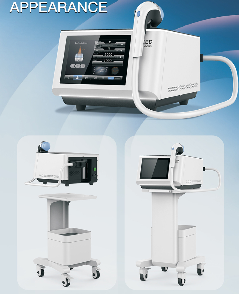 Multifunction SWEED Focused Shockwave Physiotherapy Machine for Pain Relief, Sports Injury and Body Rehabilitation