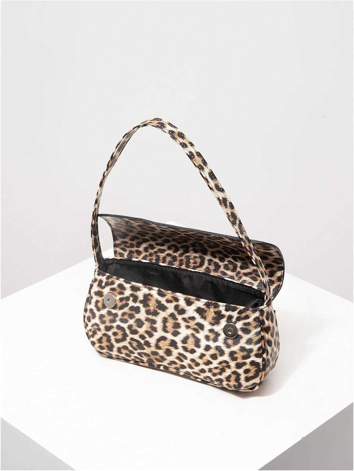 Womens Retro Flap Shoulder Bag PU Leather Top Handle Underarm Bag PurseW250912