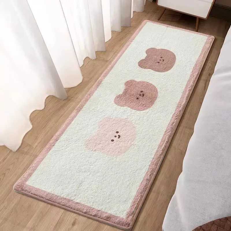VIKAMA FYR Cute Cartoon Bedside Rug Soft and SkinFriendly Bedroom Carpet Coffee Table Side Table Floor Mat Home Decoration C250913