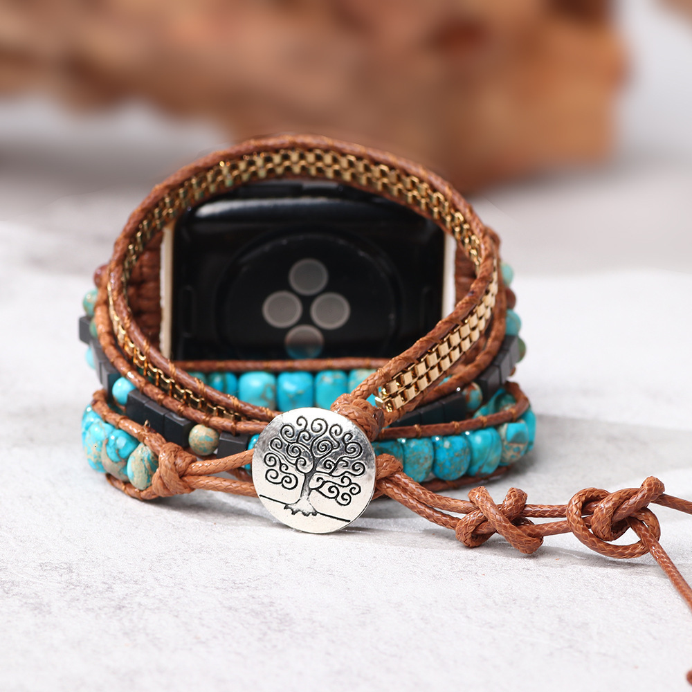 Suitable for 8 7 6 Apple Watch Band Hot Selling Blue Turquoise Strap ddmymoon