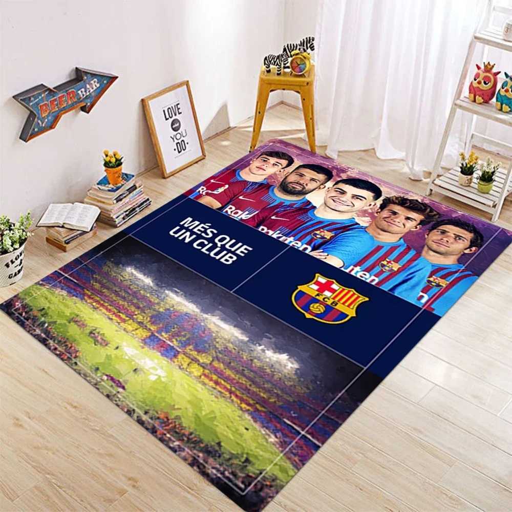 MINISO FFC BBarcelona Room Mats Antislip Absorb Water Bedroon Mat Household Carpets Childrens Bedroom Exercise Mat C250913