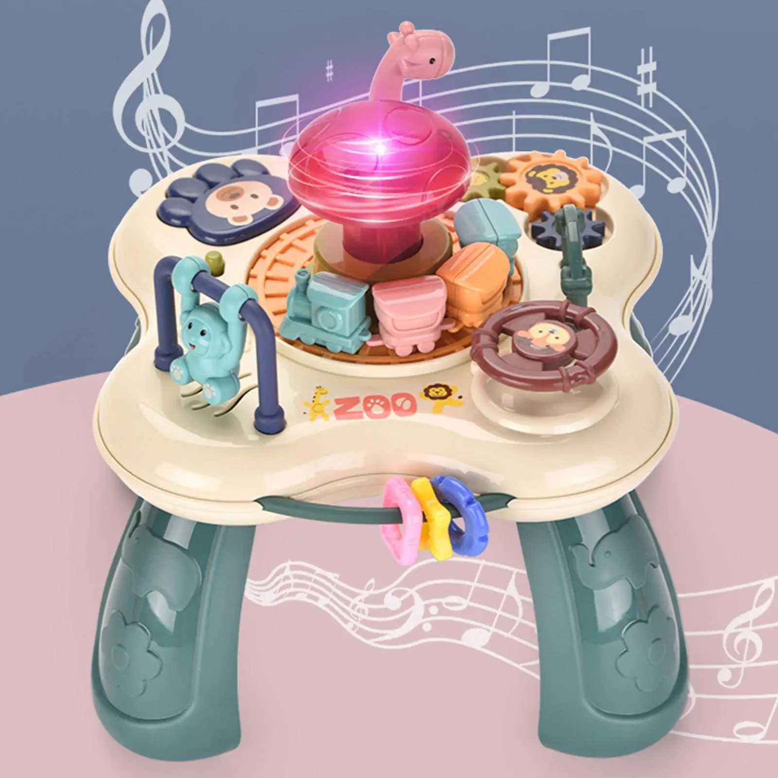 Baby Activity Table Toys Musical Sound Cute Infants Activities Toys Educational Skills Learning Music Game Kids Gift For Baby C250913