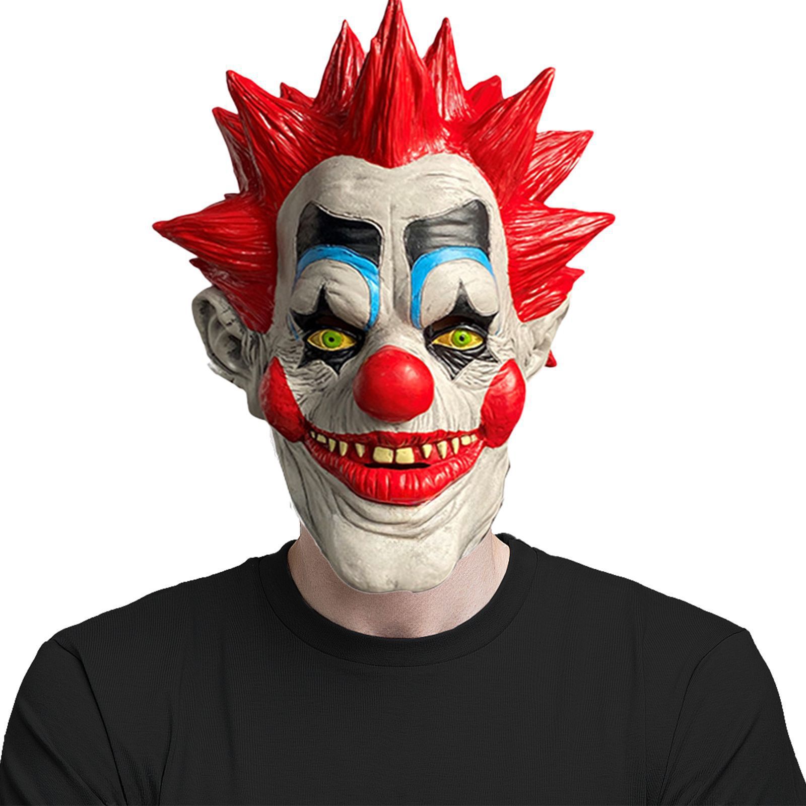 Halloween Toys Killer Klowns From Outer Space Demon Clown Mask Killer Joker Latex Masks Cosplay Halloween Carnival Costume Props Adult L250926
