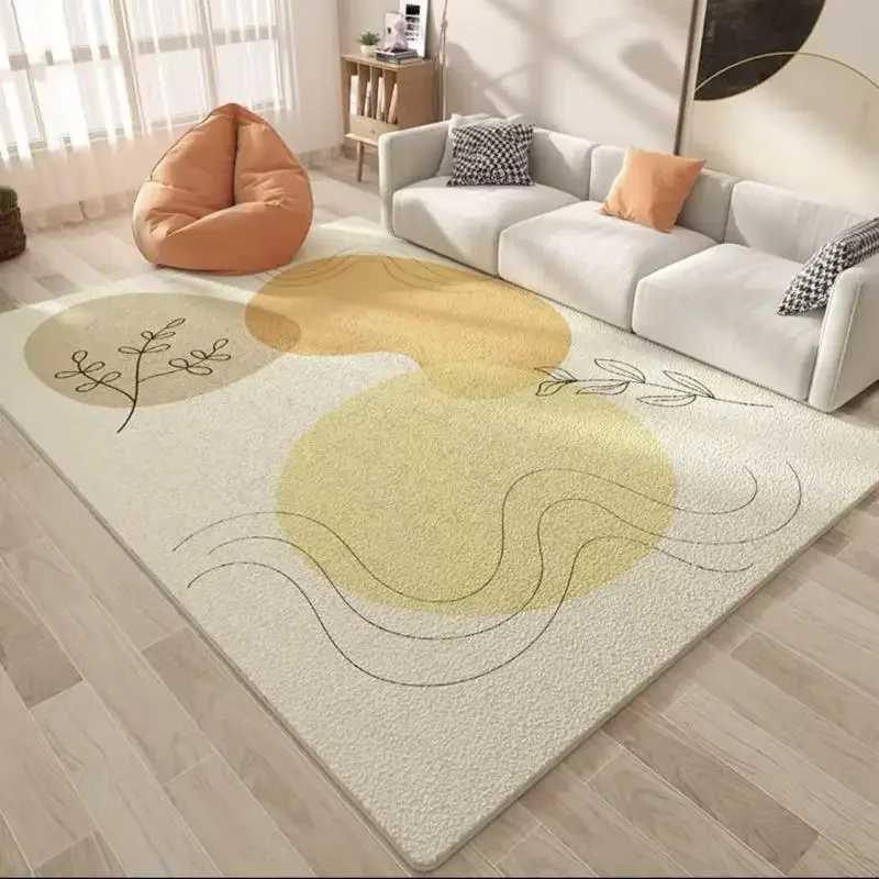 Morandi Light Luxury Premium Living Room Carpet Home Bedroom Nonslip Machine Washable Carpet C250913