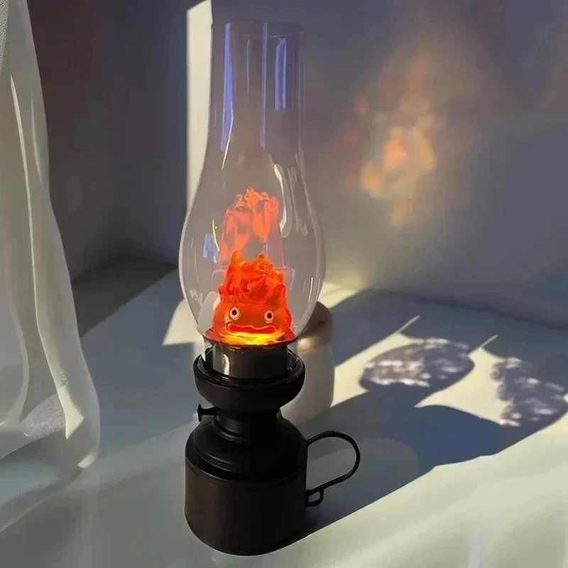 Night Lights Cartoon Anime Flame Lamp Vintage Flame Casifa Night Light Cartoon Anime Flame Home Desktop Decoration Table Lamp C250913