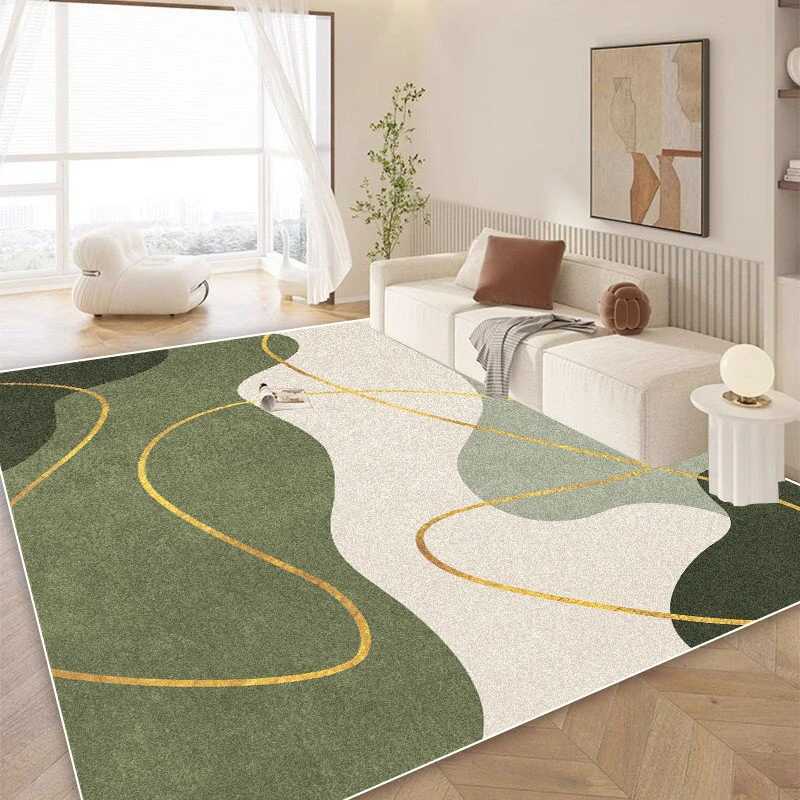 Modern Simple Style Living Room Decoration Line Carpet Fluffy Soft Rugs for Bedroom Abstract Design Home Floor Mat C250913