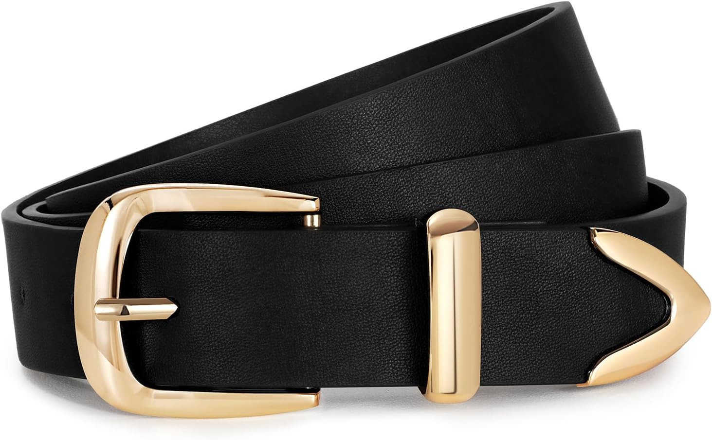 Women Belt Fashion Leather Waist Belt for Pants Jean Women Leather Belts with Gold BuckleW250913
