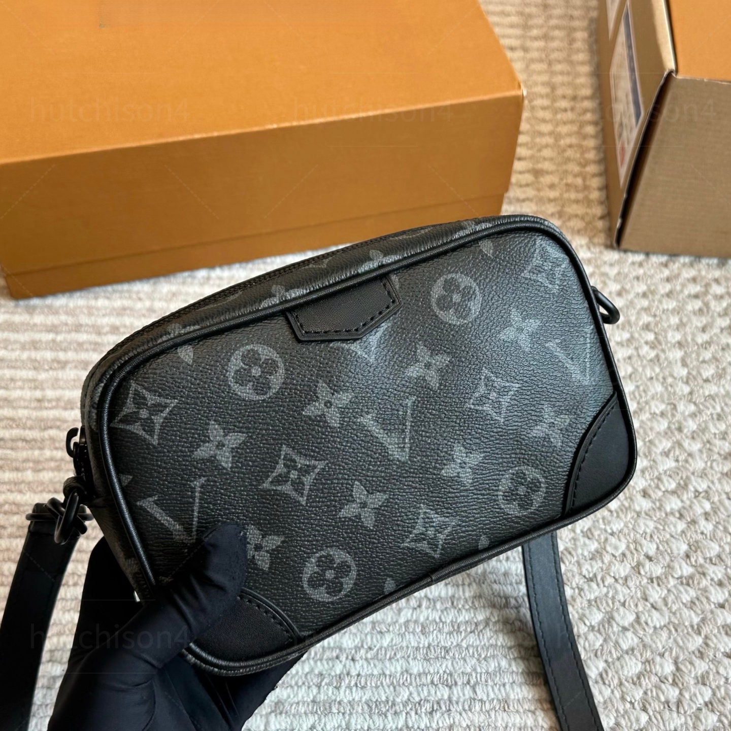 Old Flower Camera Bag Men's Shoulder Bag PU Leather Designer Model Messenger Bag Travel Messenger Bag Classic Crossbody Bag