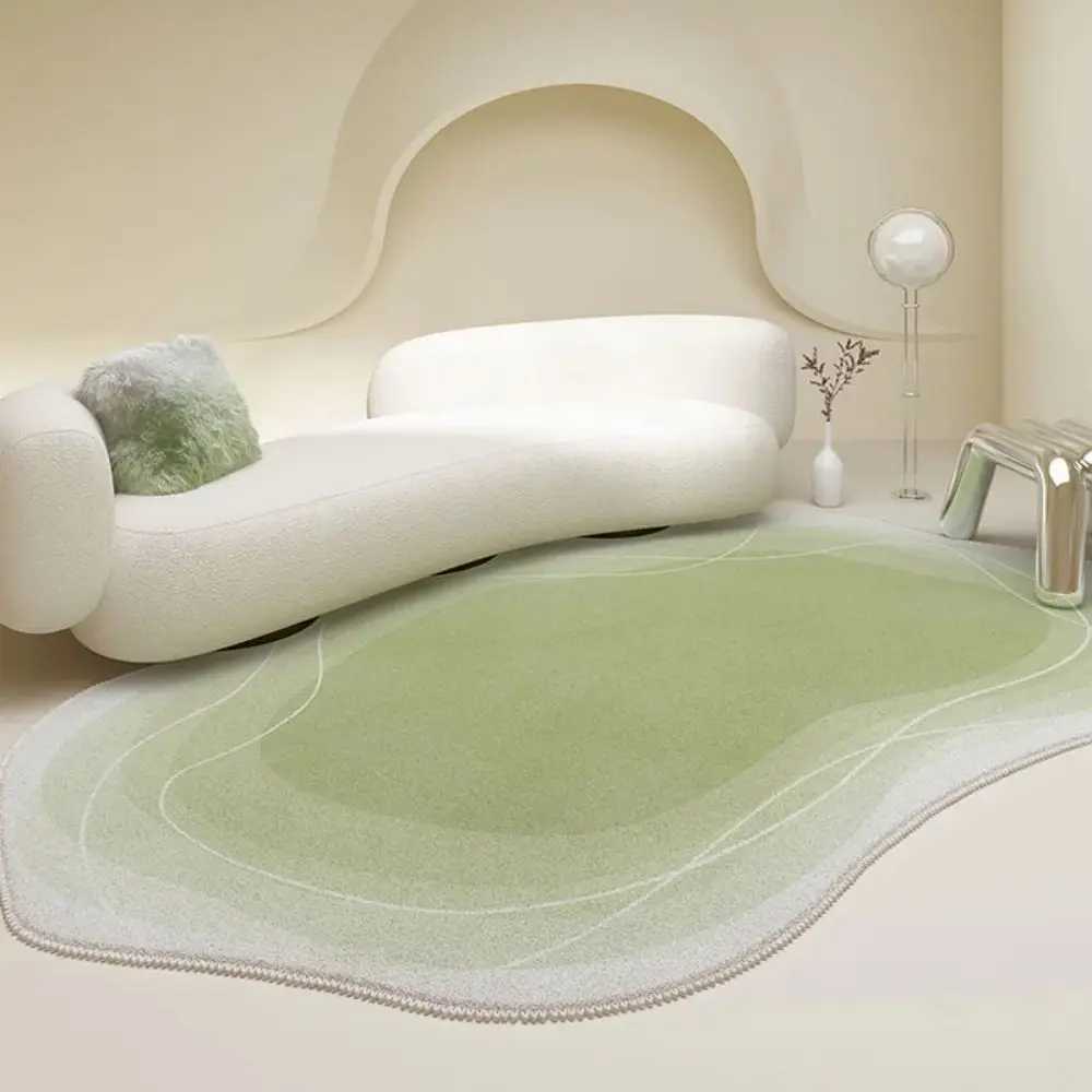 VIKAMA Simple Lines Gradient Color Imitation Cashmere Soft NonSlip Easy To Take Care Of Living Room Bedroom Carpet Home Decor C250913