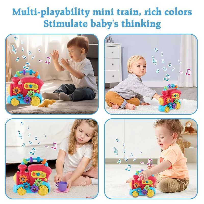 KENLUMO Kids Musical TrainToysBaby Early Educational Toddler Flash Light Various Shape Buckle for 1 Year Old Boy Girl 618 Mon C250913