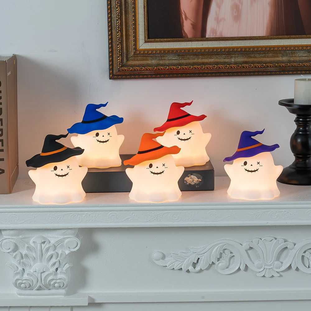 Halloween Ghost Light LED Night Light Cute Pat Lamp Warm Decor Battery Included Bedroom Kids Gift Halloween Decoration Festive C250913