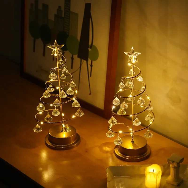 led lights Christmas tree decoration LED table lamp crystal light room decoration star light living room atmosphere light C250913