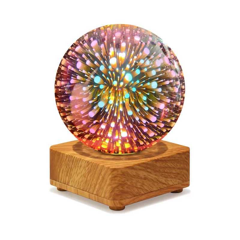 3D glass Christmas lamp is so eyecatching When it is used in bedrooms and studies it can create artistic decorative lighting C251122