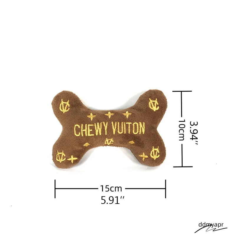 Squeaky Bone Dog Toy - Funny Furry Squeaker For Indoor & Outdoor Play