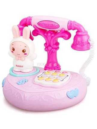 Baby and childrens toy simulation telephone landline boy music intelligence early education 01 years old 6 to 12 C250913