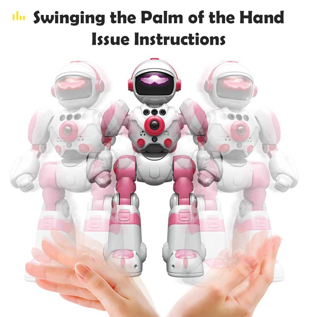 24G Remote Controlled Robot Intelligent Programming Gesture Sensing Dancing Singing Puzzle Toys Excluding regular batteries C250913