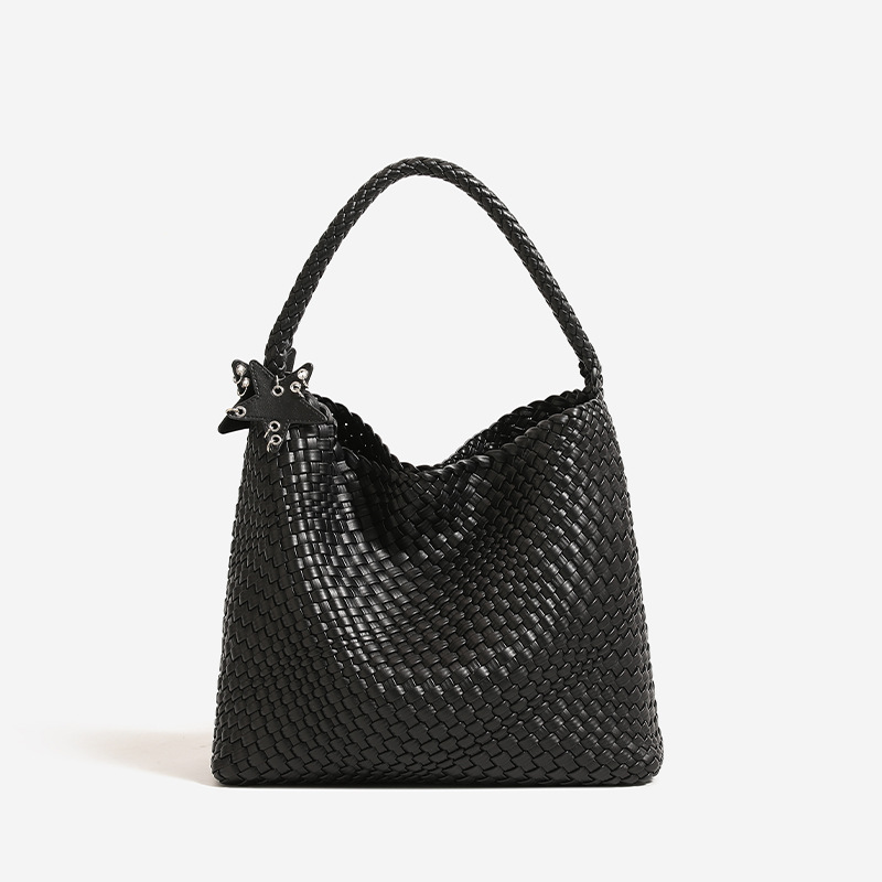 Heming 2025 New Mother Child Tote Bag Hand Woven Bag Underarm Bag Shoulder Bag Fashion Large Capacity