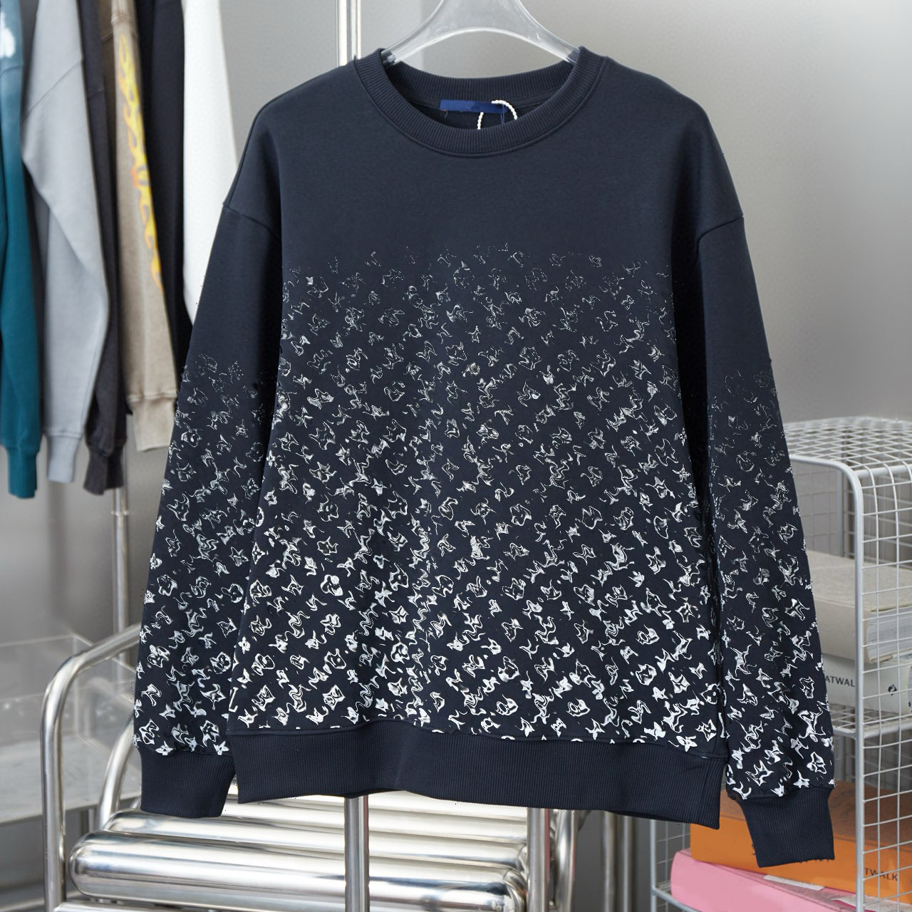 Mens Hoodies gradient letters patterns Designer Women Sweatshirts Casual Loose Hooded Sweater pullover Clothing