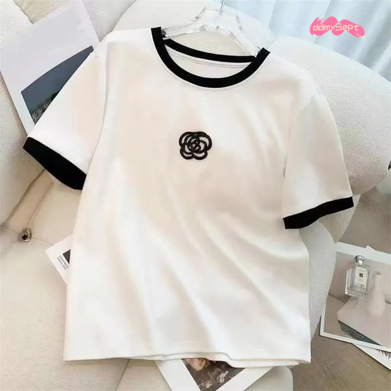 Designer Casual Sports Suit For Women Summer Thin Street Fashionable Trendy Youthful Wide-Leg Pants Fashion Two-Piece Set ddmythur