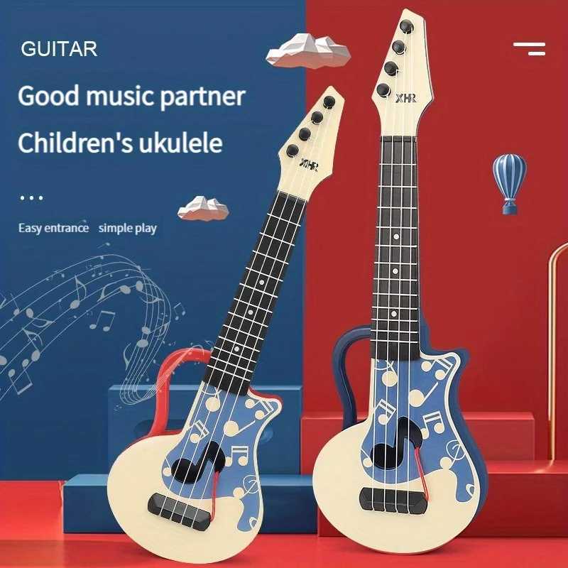 ChildrenS Mini Ukulele Guitar Toy Instrument 4 Strings ChildrenS Education Toy Music Learning Game For Boys And Girls C250913