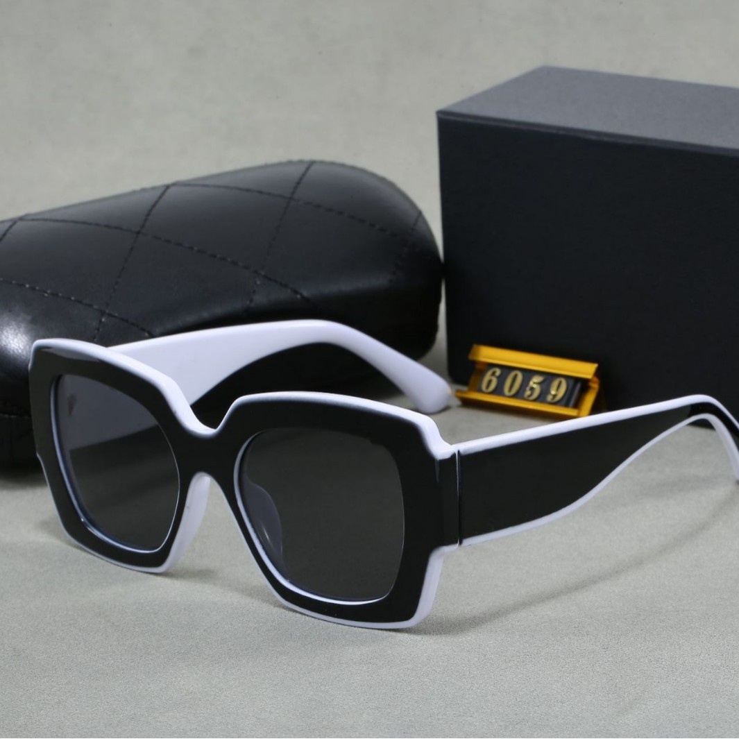 Fashion Square Sunglasses Luxury Brand Designer Women Vintage Black and White Sunglass Sun Glasses UV400 Lady glasses Shades Eyewear