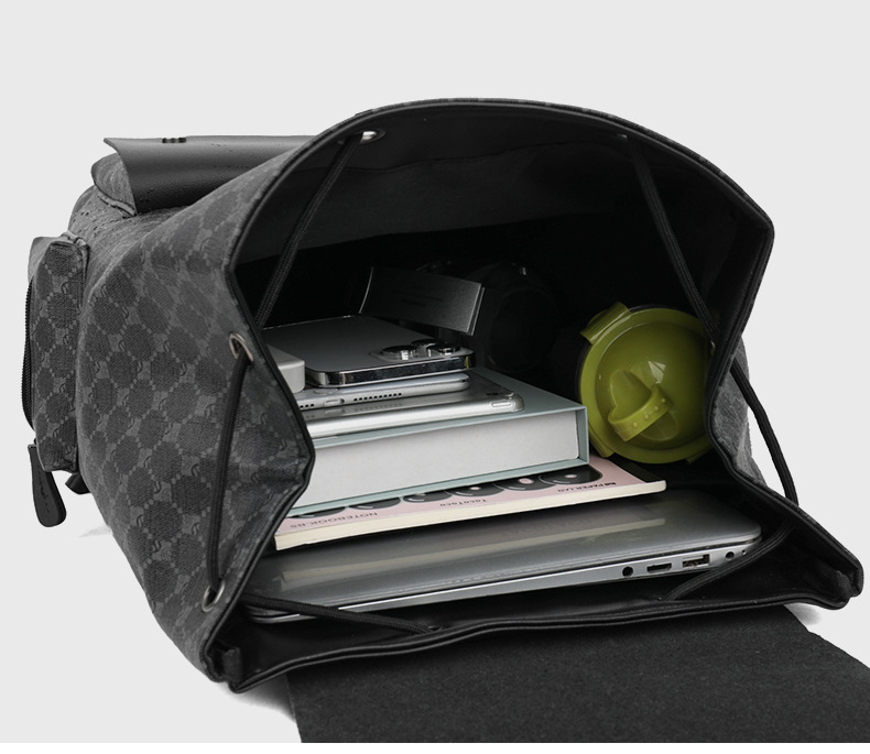 Free Shipping Designer Bag Men's Plaid Luxury Bag Commuter Casual Backpack Large Capacity Business Travel Work Laptop Bag