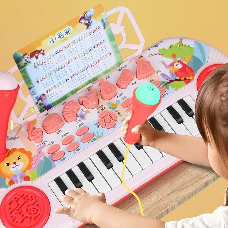 New 36key Childrens Electronic Piano with Microphone Baby Educational Electronic Piano Multifunctional Toy Musical Instrument C250913