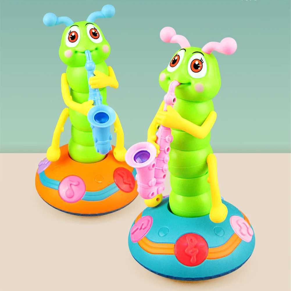 Cultivate Imagination Caterpillar Saxophone Toys Battery Powered Musical Educational Toy Electric Animal Toys for Kid Children C250913