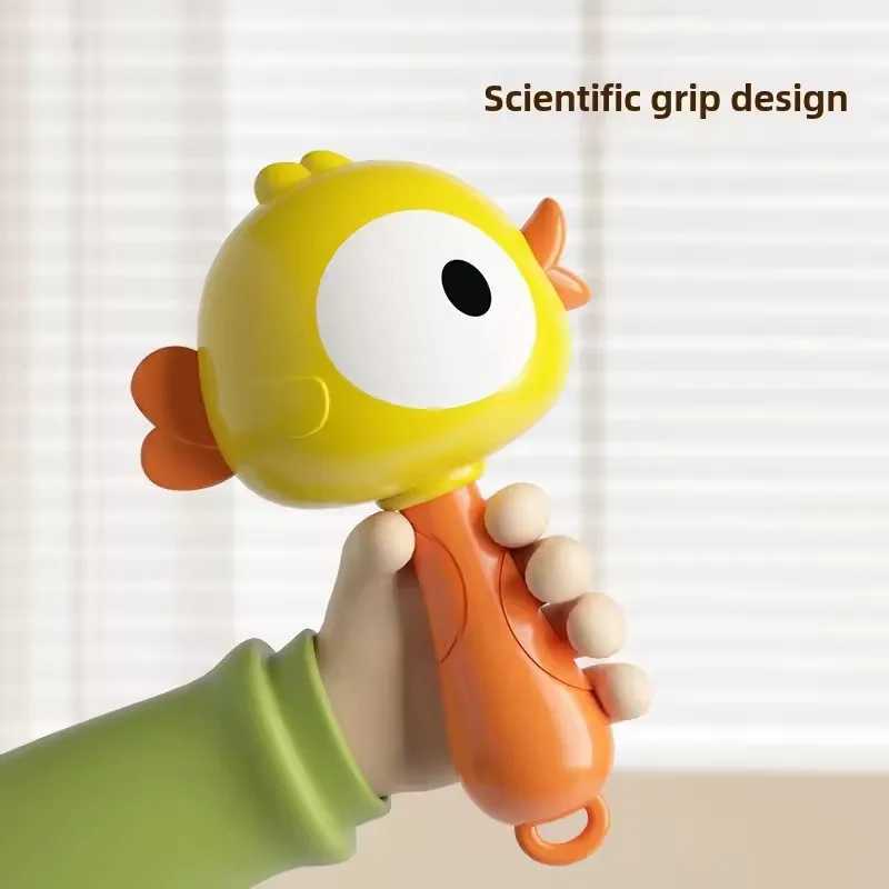 Baby Toys Frog Small Sand Hammer Hand Rattles Early Education Sand Hammer Grip Practice Head Up Newborn Toys Baby Rattle C250913