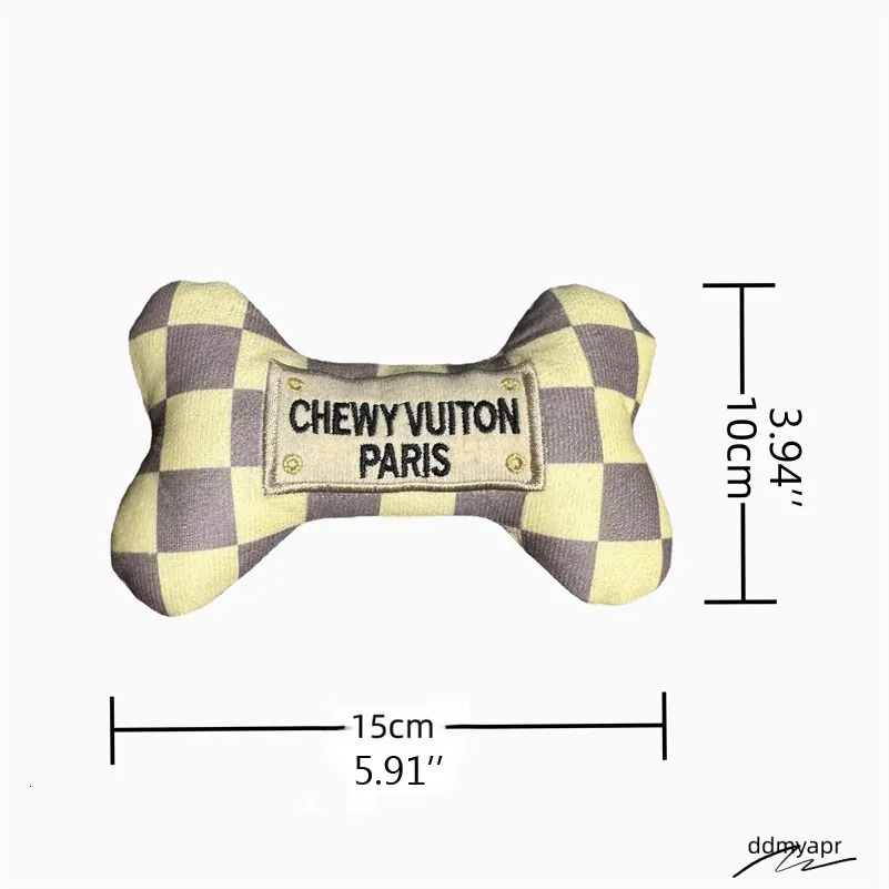 Squeaky Bone Dog Toy - Funny Furry Squeaker For Indoor & Outdoor Play