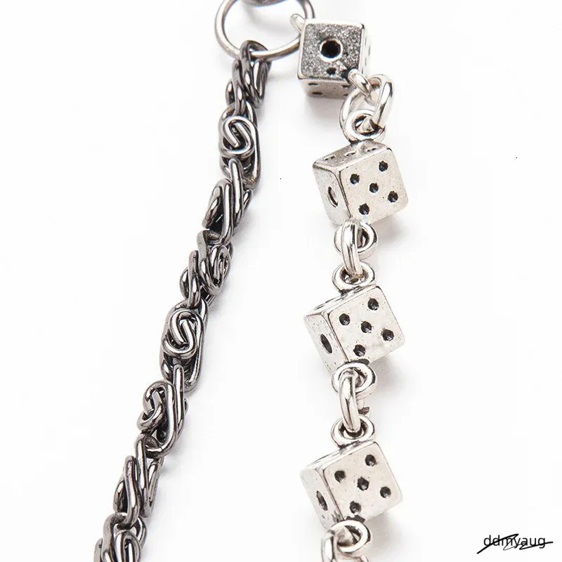 Motorcycle Keychain Jean Biker Wallet Belts Chain Skull Charm Leather Gothic Rock Pants Trousers Waist Key Mens Dr34 240402 ddmyAug