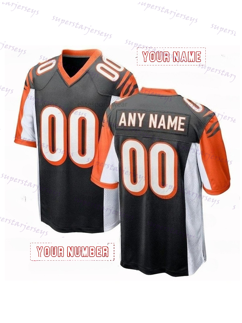 Custom Football Jerseys Joe 9 Burrow JaMarr Chase Brown Germaine Pratt Geno Stone Tee Higgins Evan McPherson Sam Hubbard8888